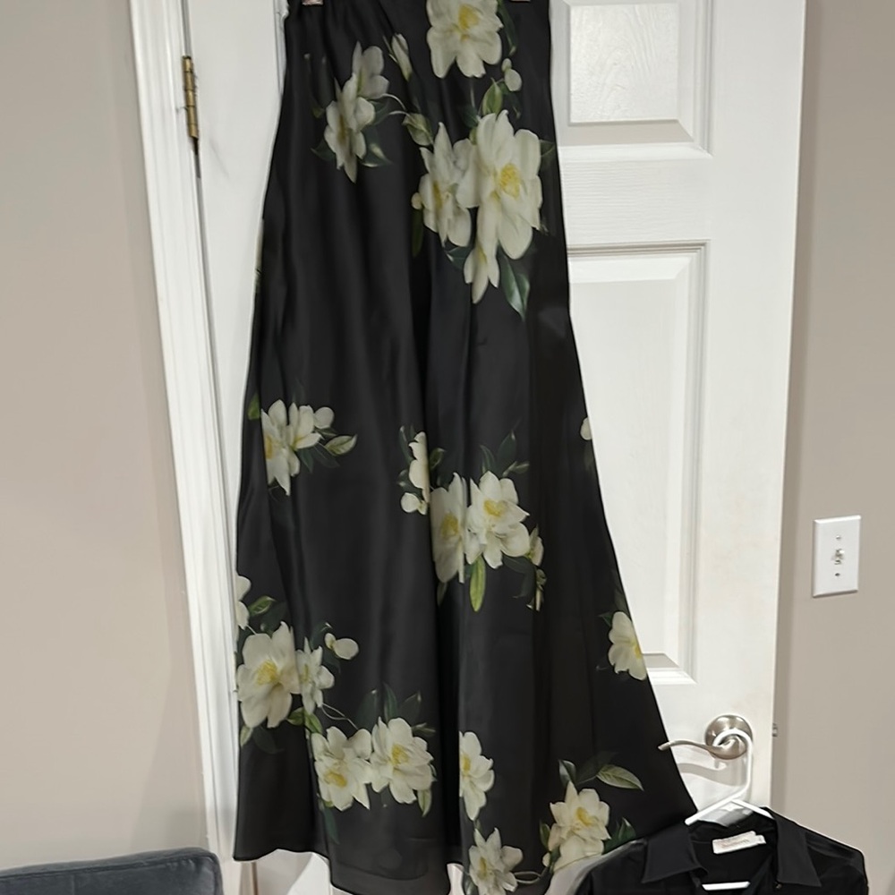 Zimmermann Asymmetrical A-Line Maxi Skirt Black and White